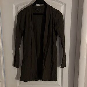 Women's Olive Cardigan Sweater